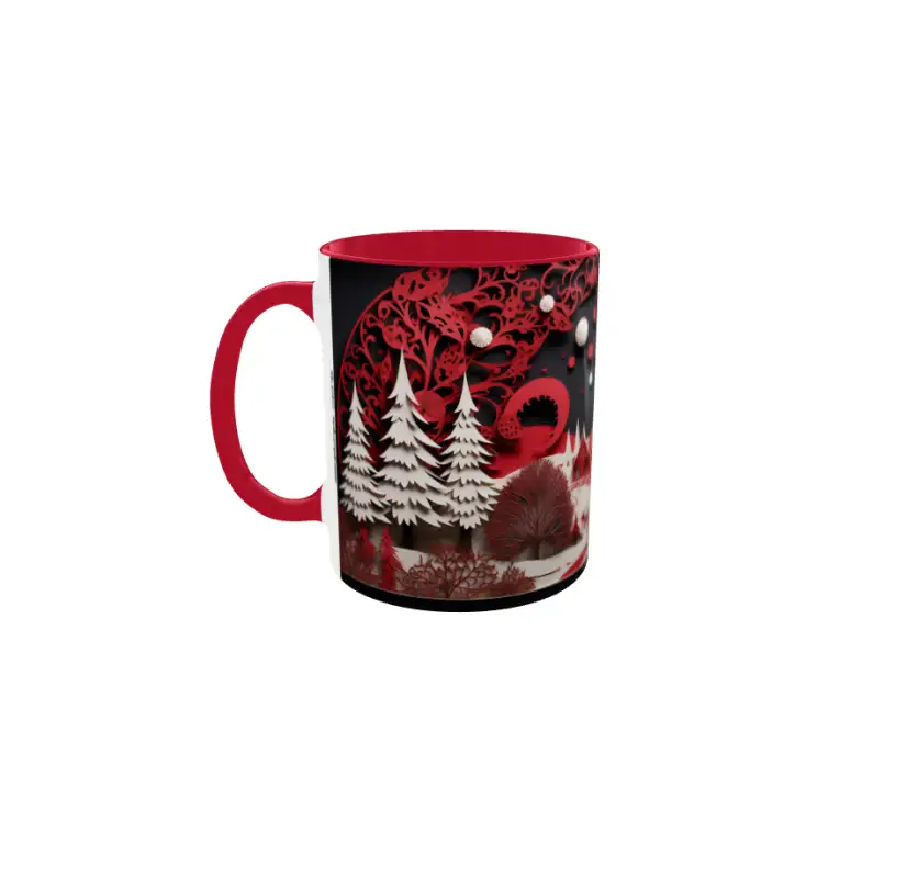 Iarna decor, cana din ceramica, 330ml, model cgs1799v